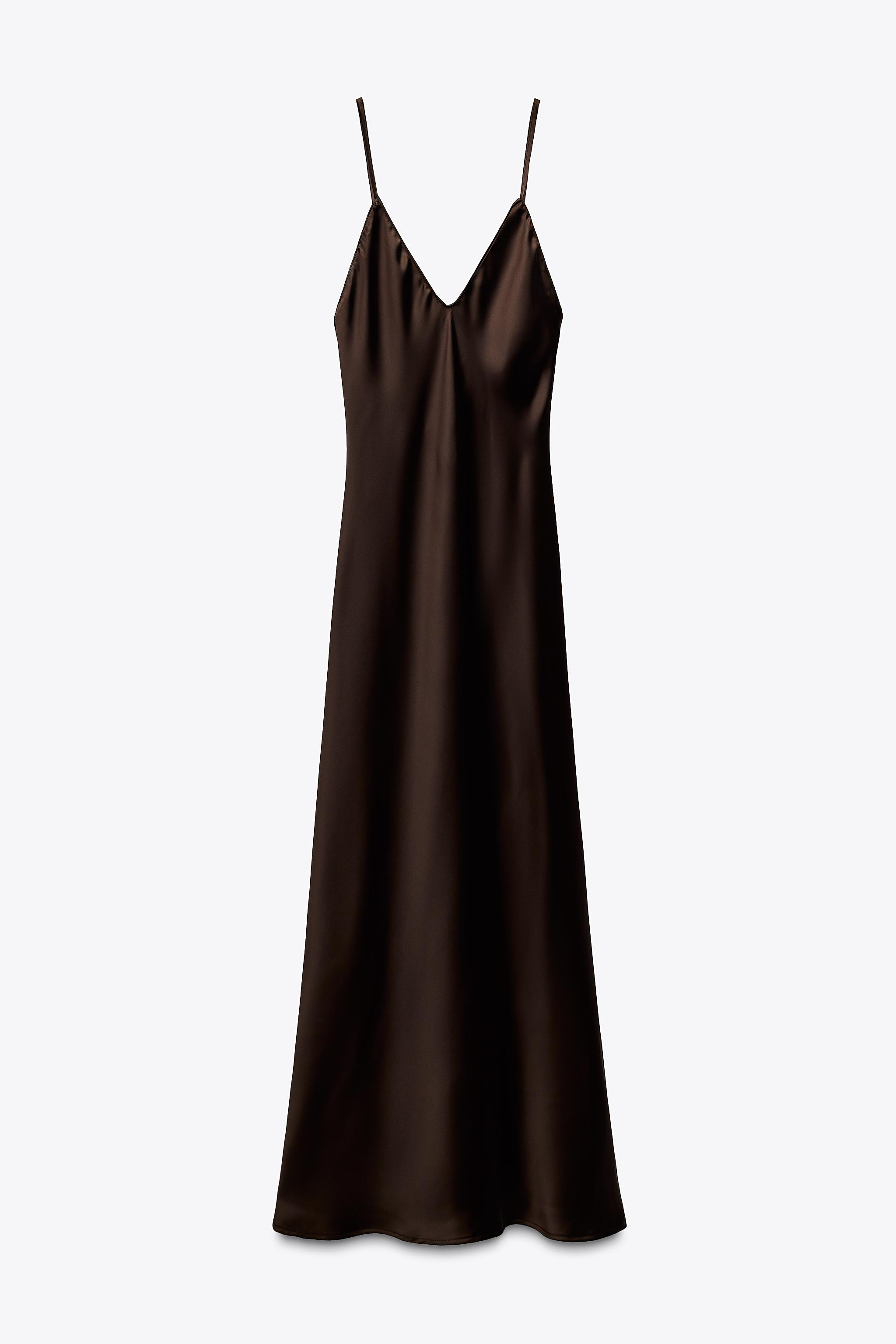 SATIN MIDI DRESS | Zara UK