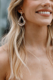 Meygan Tear Drop Statement Earring - Champagne | Petal & Pup (US)