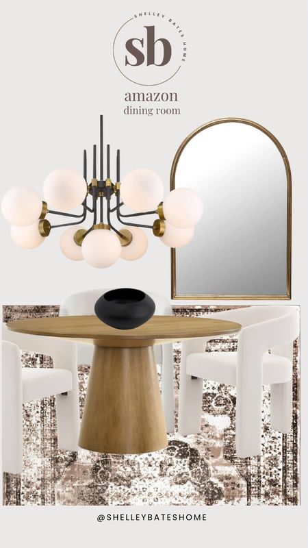 Amazon dining room! 

Dining table, light fixture, lighting, mirror, dining chairs, bowl, home decor 

#LTKSaleAlert #LTKHome #LTKFindsUnder100