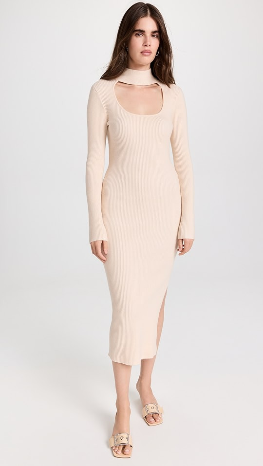 Jonathan Simkhai STANDARD Kenny Recycled Rib Midi Dress | SHOPBOP | Shopbop