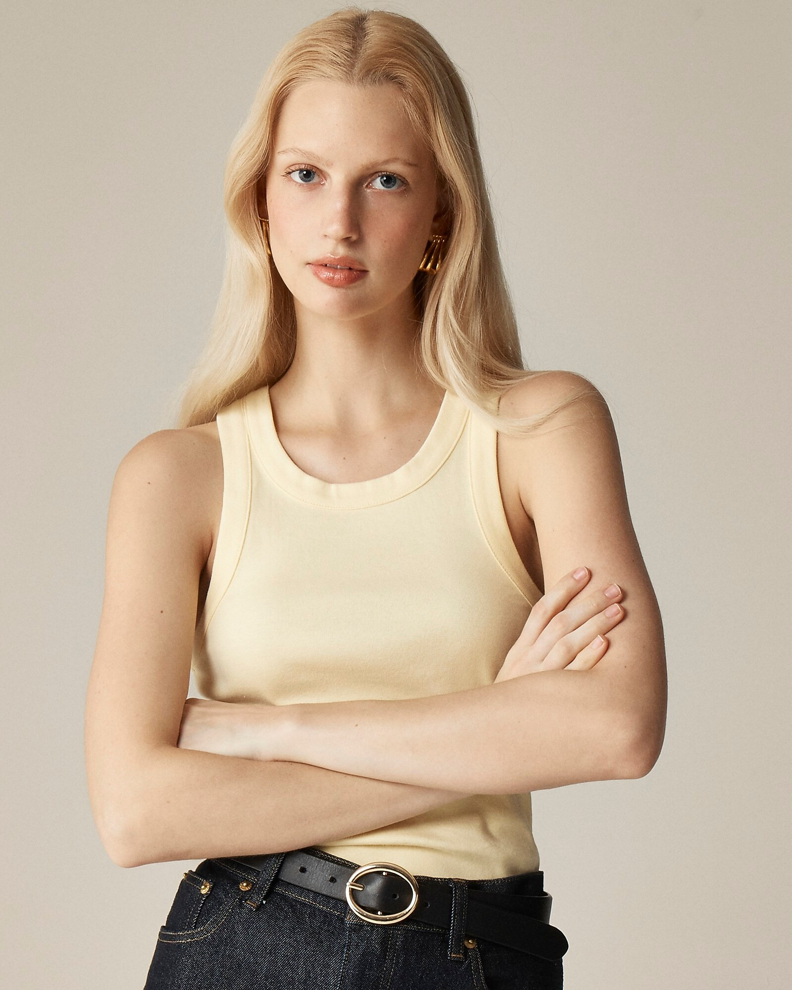 Perfect-fit high-neck tank top | J. Crew US
