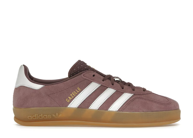 Adidas Gazelle Indoor (Women's) Sneakers in Shadow Fig/Footwear White/Gum | StockX