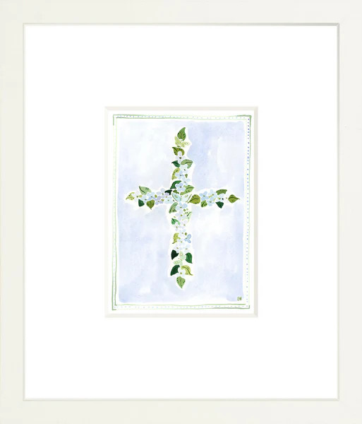 "Hydrangea Cross" Fine Art Print | Evelyn Henson