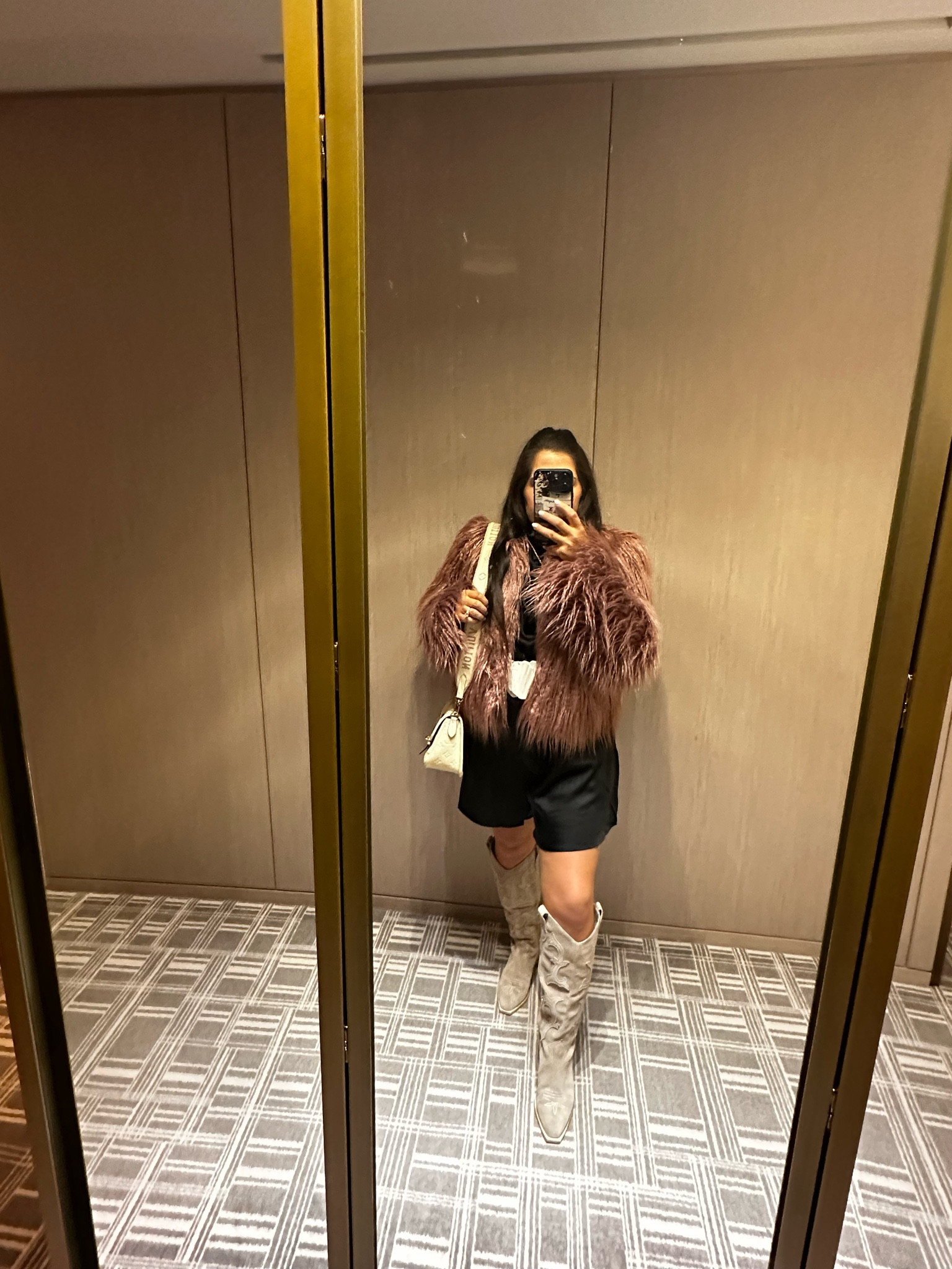 Cute boho/western outfit for a girls night out. 

I love this romper from Amazon! Boots are from Nordstrom and the jacket is from people. I paired it with jewelry from Kinsley Armelle, Louis Vuitton bag and a cute belt

#LTKshoecrush #LTKmidsize #LTKxPrime