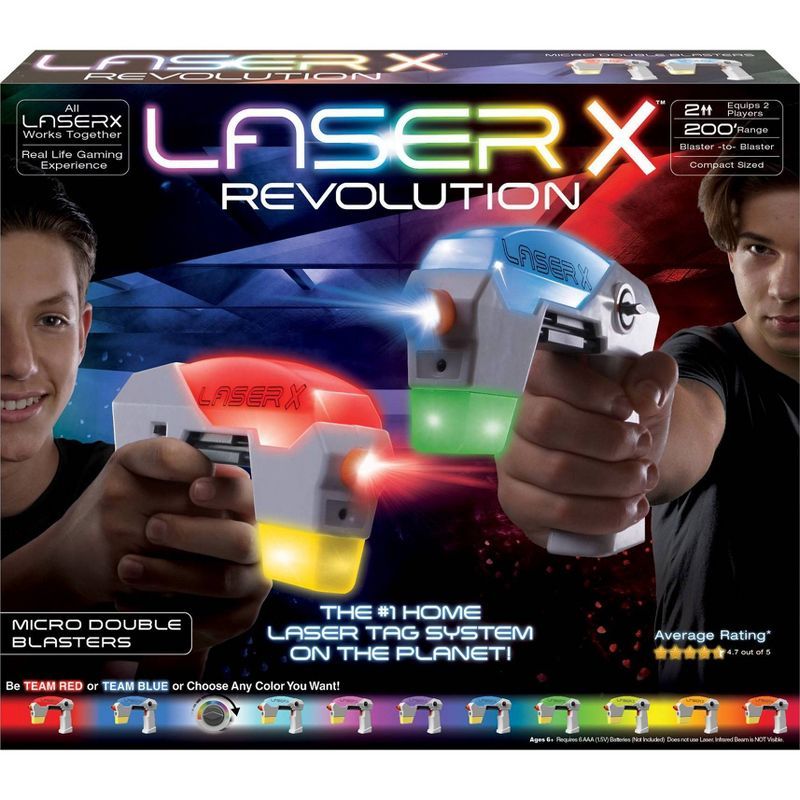 Laser X Revolution Two Player Micro Laser Tag Gaming Blaster Set | Target