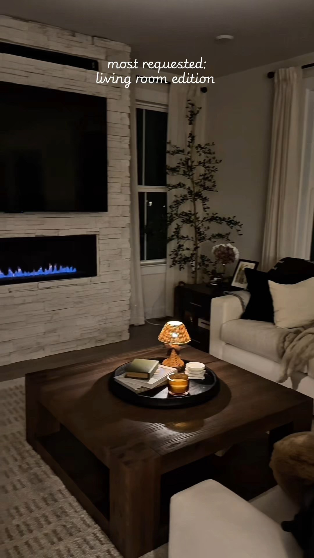 My fireplace and coffee table 🤍🫶

#LTKHome