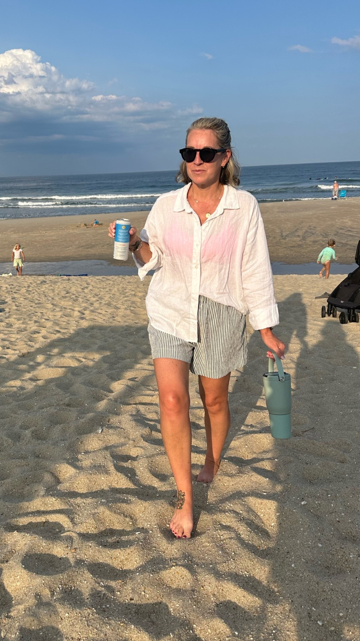 It’s giving New England…
Medium top and suit and large shorts!

#LTKdayinmylife #LTKootd #LTKMidsize