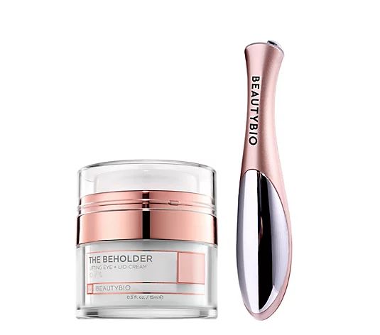 BeautyBio The Infuser Skin Massager & The Beholder Eye Cream - QVC.com | QVC