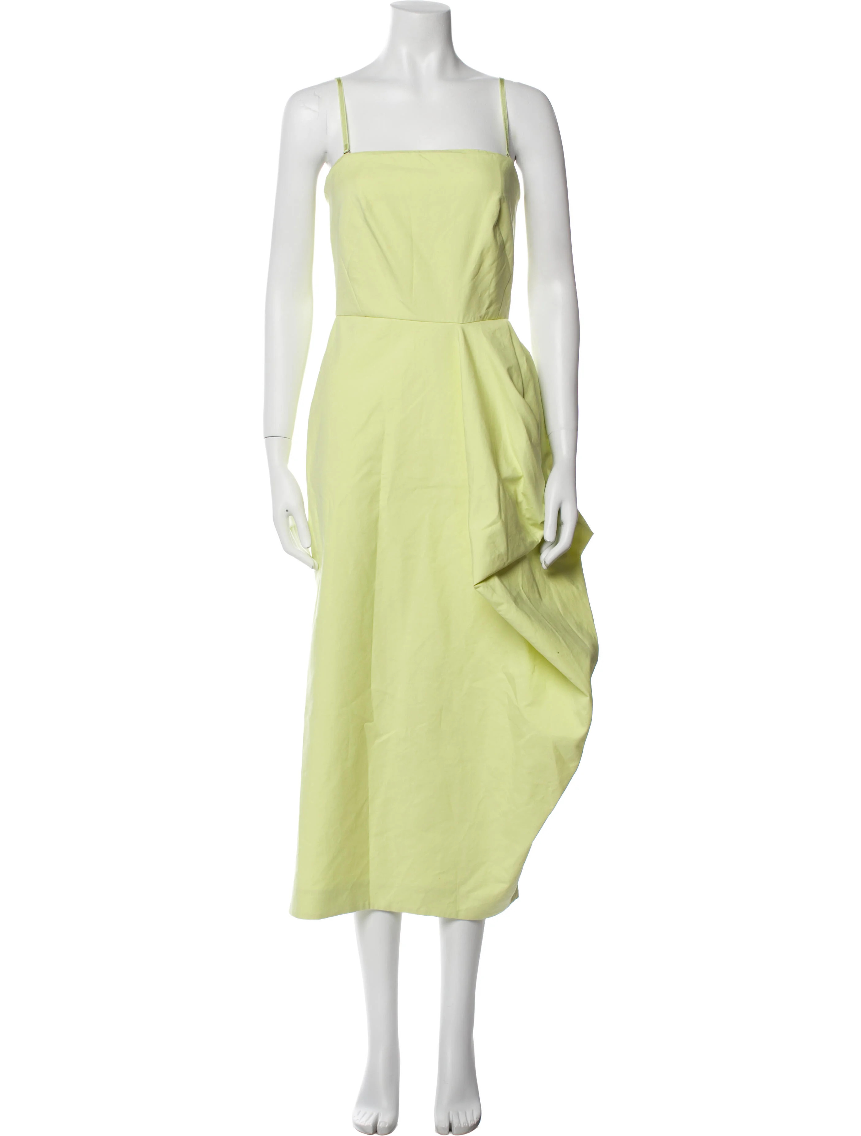 SportMax Square Neckline Long Dress - Green Dresses, Clothing - WXS42325 | The RealReal | The RealReal