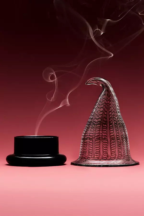 Witches Hat Amber Pumpkin & Spice Figural Glass Candle | Anthropologie (US)