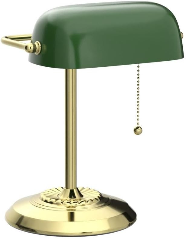 Catalina Lighting Traditional Desk Lamp, Green, Smart Home Capable for Home Office, Dorm, Apartme... | Amazon (US)