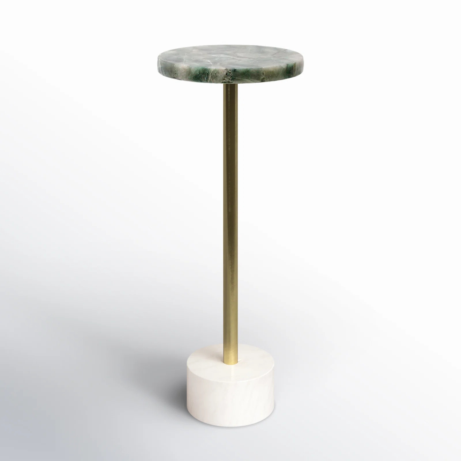 Etta Avenue™ Ailani Agate and Marble Stone Pedestal End Table & Reviews | Wayfair | Wayfair North America