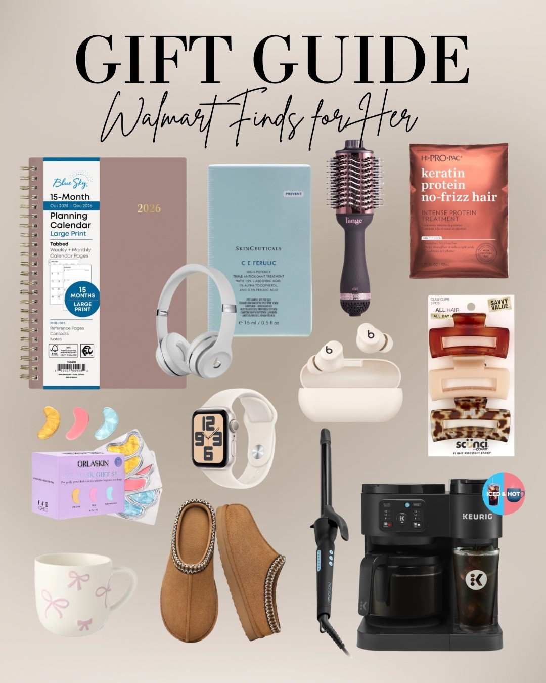 Walmart finds for her. Easy gift ideas from beauty to home to cozy must haves. Simple affordable and so fun to give 🎁

#LTKGiftGuide