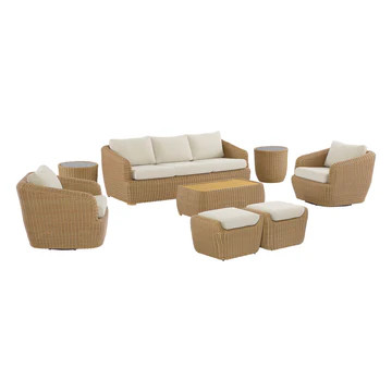 Liana Outdoor Sofa Set | Casual Swivel Seating | Chita