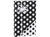 Reversible Double-Sided Black and White Polka Dot Birthday / Special Occasion Gift Wrap Wrapping ... | Walmart (US)