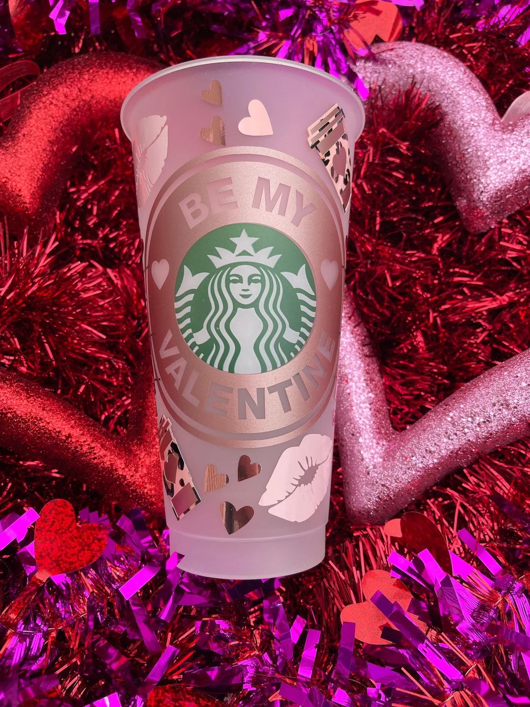 Venti Valentine Cold Cup  Valentines Reusable Cold Cup  - Etsy | Etsy (US)