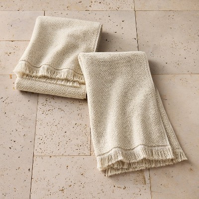 2pk Organic Texture Hand Towel Natural - Casaluna™ | Target