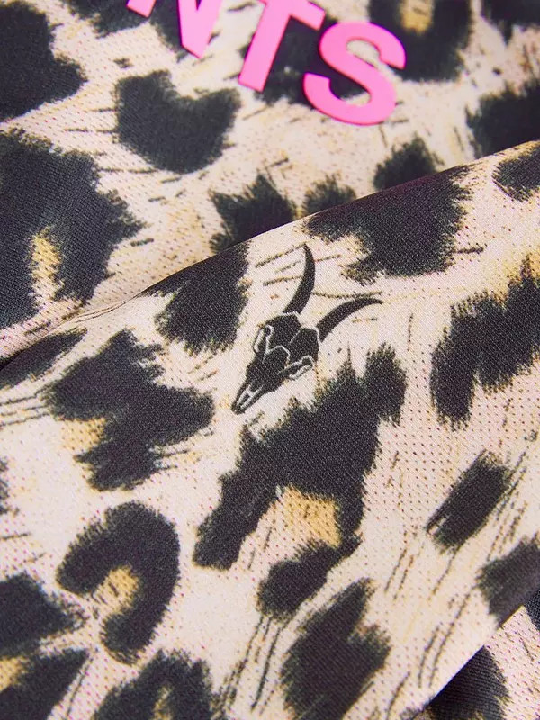 smALLSAINTS Younger Girls Long Sleeve Leopard Print Swimsuit - Brown | Very (UK)