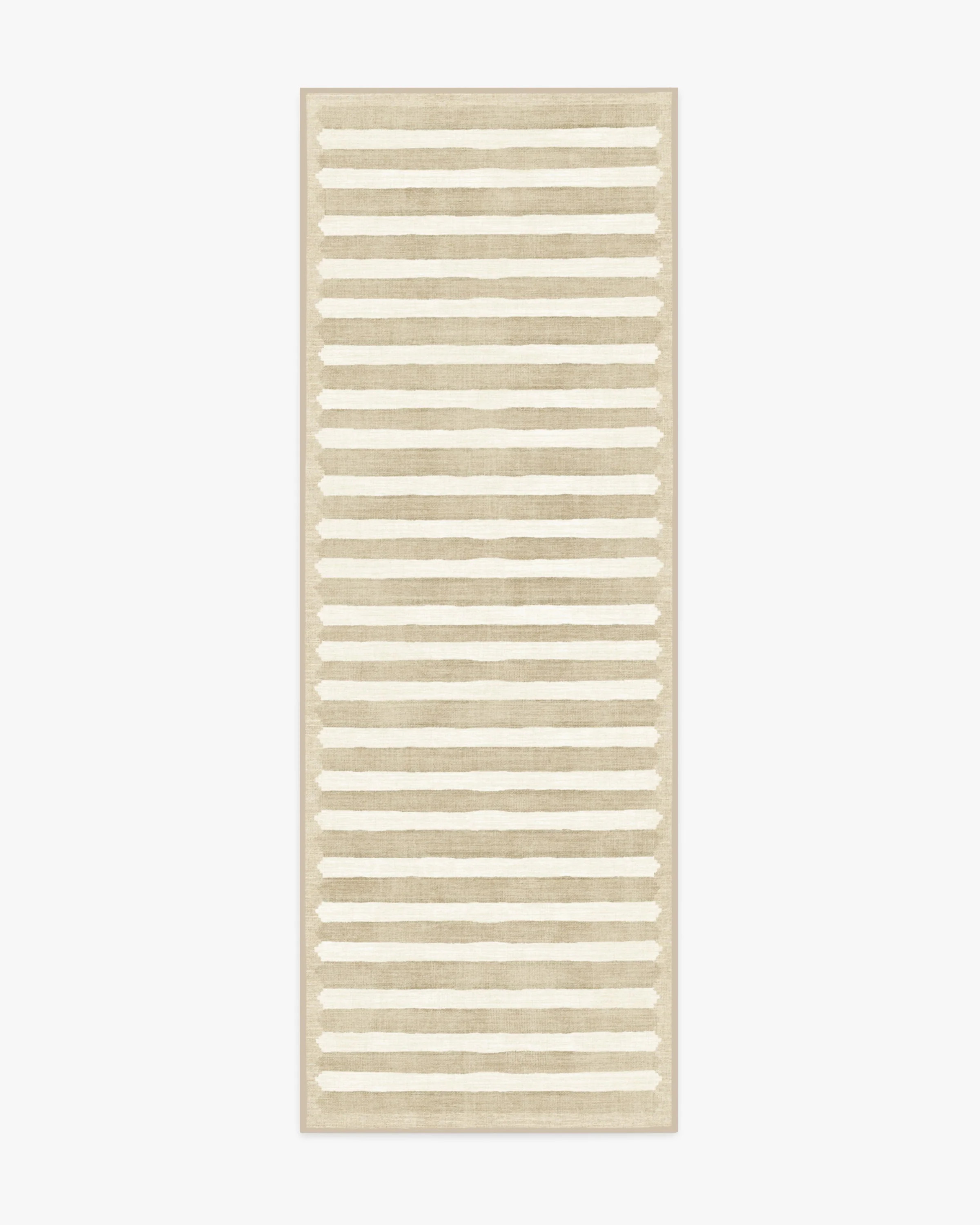 Elin Stripe Latte Cream Rug | Ruggable