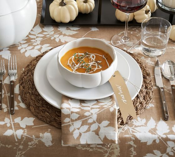 Pumpkin Shaped Stoneware Individual Bowls | Pottery Barn (US)