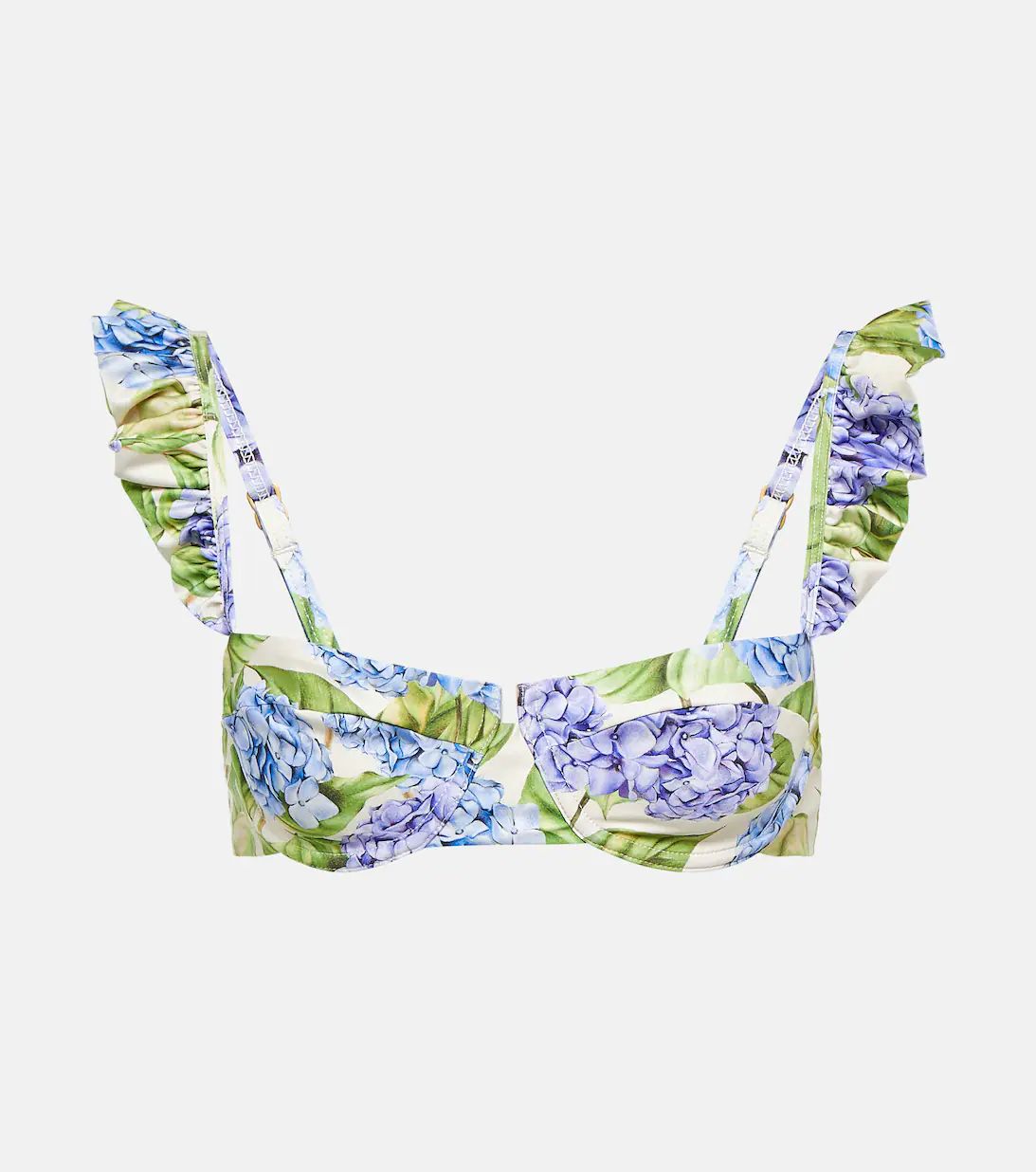 Kiwi Hortensia floral bikini top | Mytheresa (US/CA)