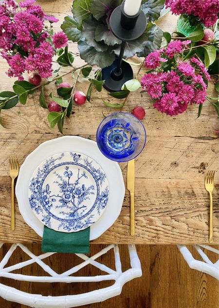Get the look: colorful Thanksgiving table setting

Holiday, decor, blue and white

#LTKSeasonal #LTKhome #LTKHoliday