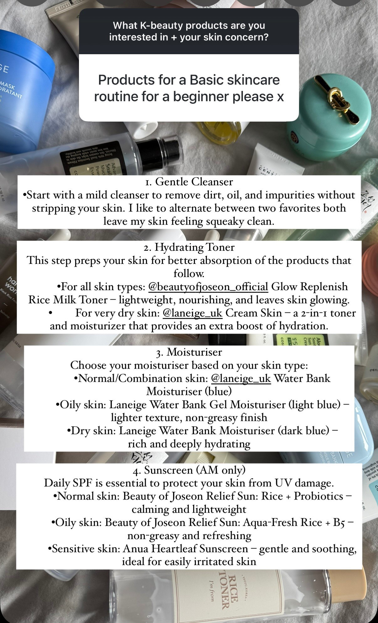 Simple Korean routine for beginners according to skin type! 



#LTKspring #LTKbeauty #LTKsale