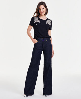 I.N.C International Concepts Women's High-Rise Wide-Leg Jeans, Created for Macy's | Macy's Canada