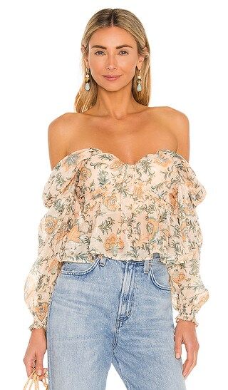 x Sofia Richie Burna Blouse in Paisley Floral Multi | Revolve Clothing (Global)