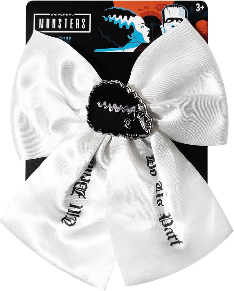 LUV HER Universal Monsters - Gothic Jewelry Long Tail Silk Alike Premium Feel Hair Bow for Girls ... | Amazon (US)