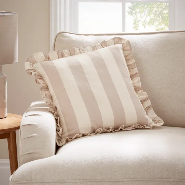 Linford Wide Stripe Square Cushion | Dunelm (migrated)