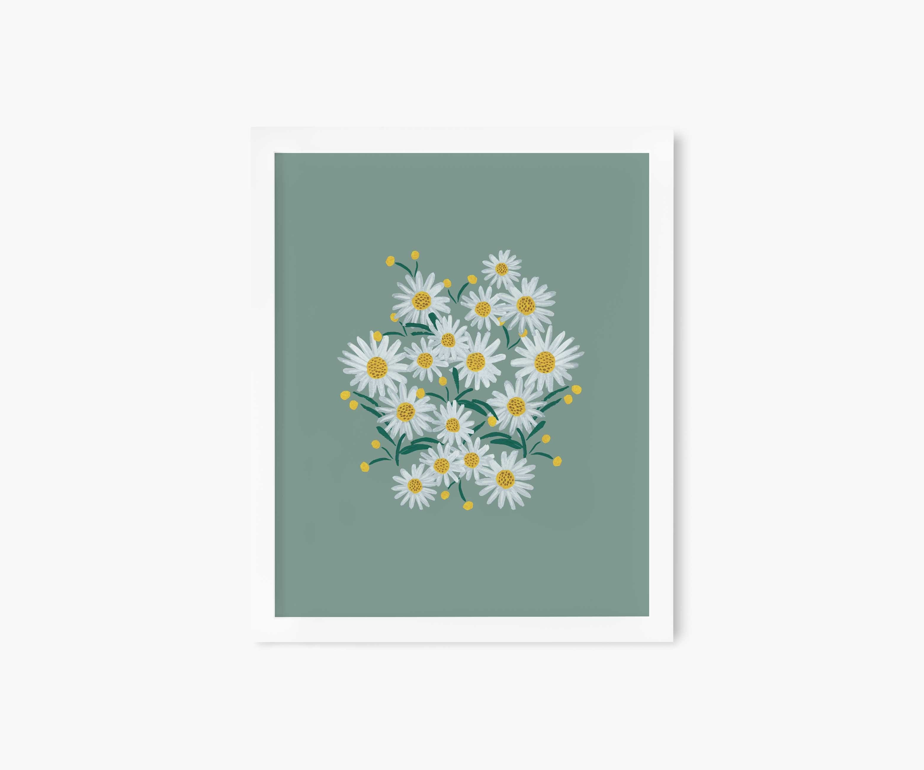 Daisies Sage Art Print | Rifle Paper Co.