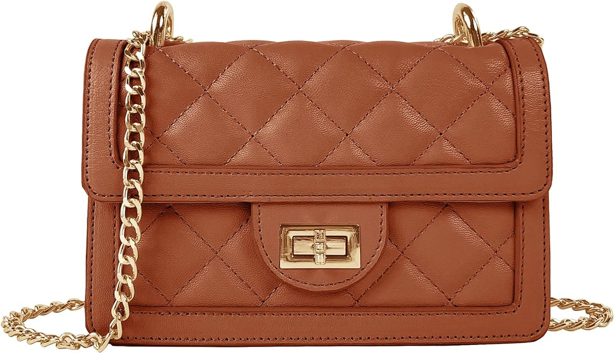 SG SUGU Small Quilted Crossbody Bag, Trendy Designer Mini Shoulder Bag, Phone Wallet Purse for Wo... | Amazon (US)