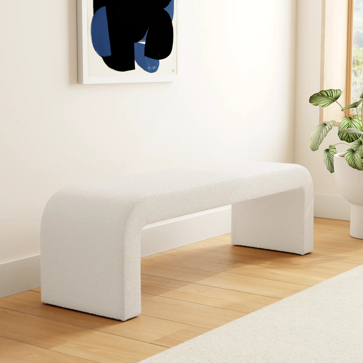 Daine 62" Upholstered Bench | Wayfair North America