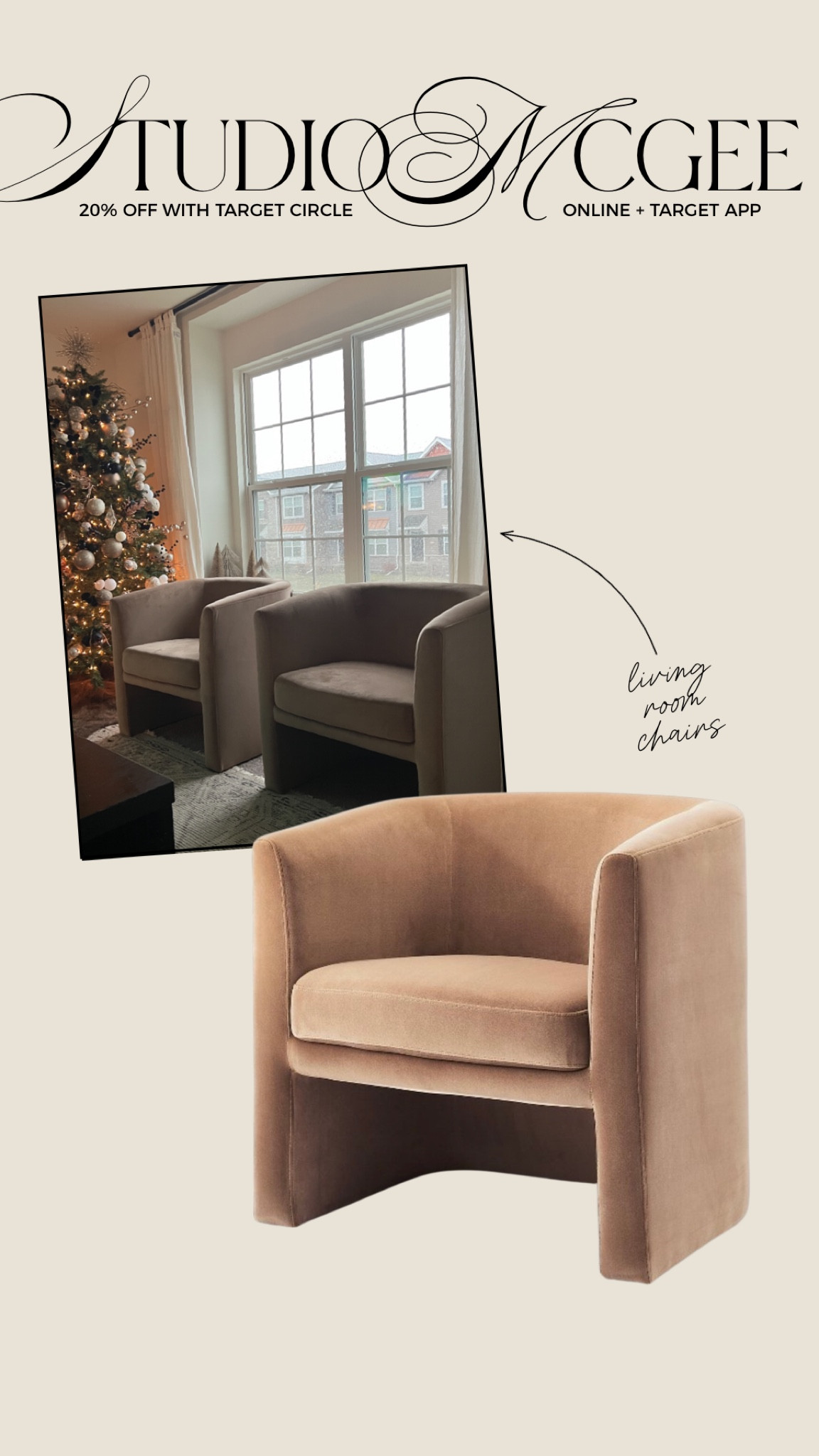 Studio McGee Accent Chair 20% off 

#LTKFallSale #LTKHome