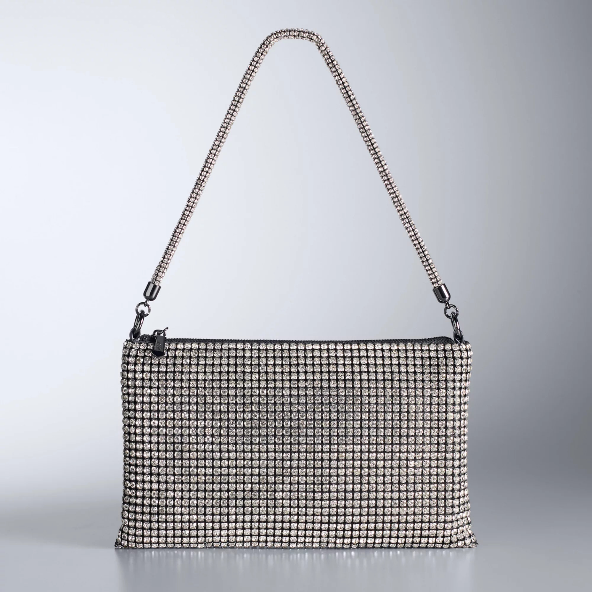 Simply Vera Vera Wang Zola Slouchy Rhinestone Shoulder Bag | Kohl's