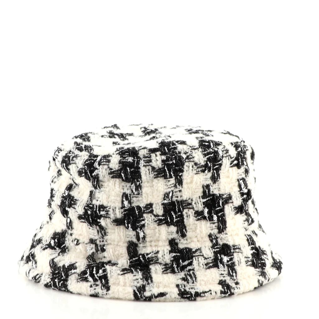 Chanel Bucket Hat Tweed Neutral 1660232 | Rebag