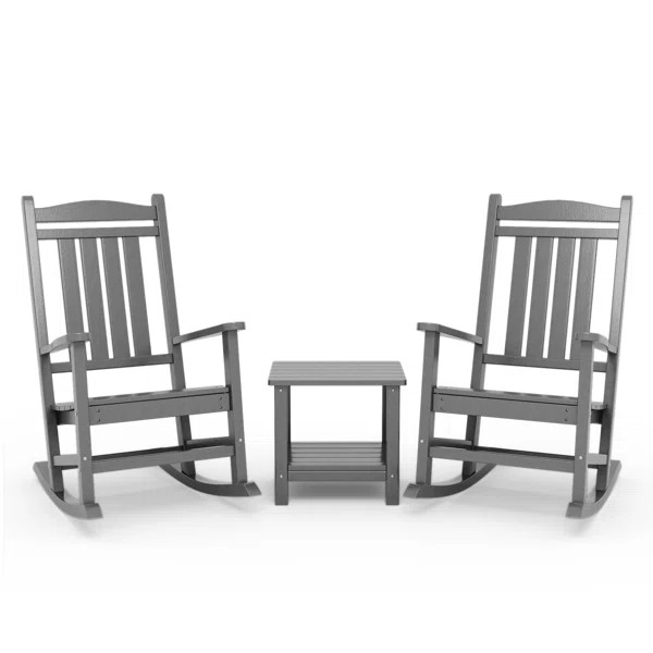 Rasima Outdoor Rocking Chairs with Table | Wayfair North America