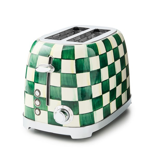 MacKenzie-Childs Emerald Check 2 in Slice Toaster | MacKenzie-Childs