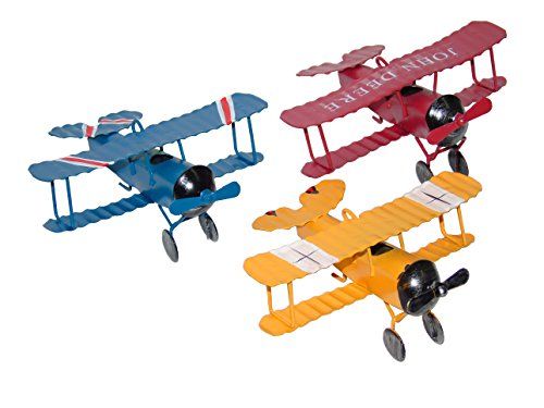 Ceeyali Vintage Wrought Iron Metal Plane Aircraft Models Handicraft for Photo Props/Christmas/Kids T | Amazon (US)