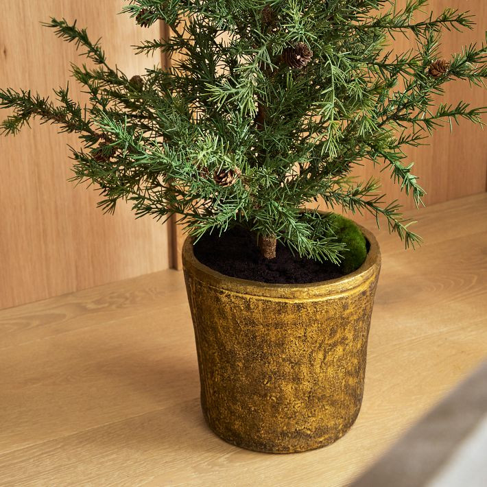 Faux Pine Tree w/ Pine Cones | West Elm (US)