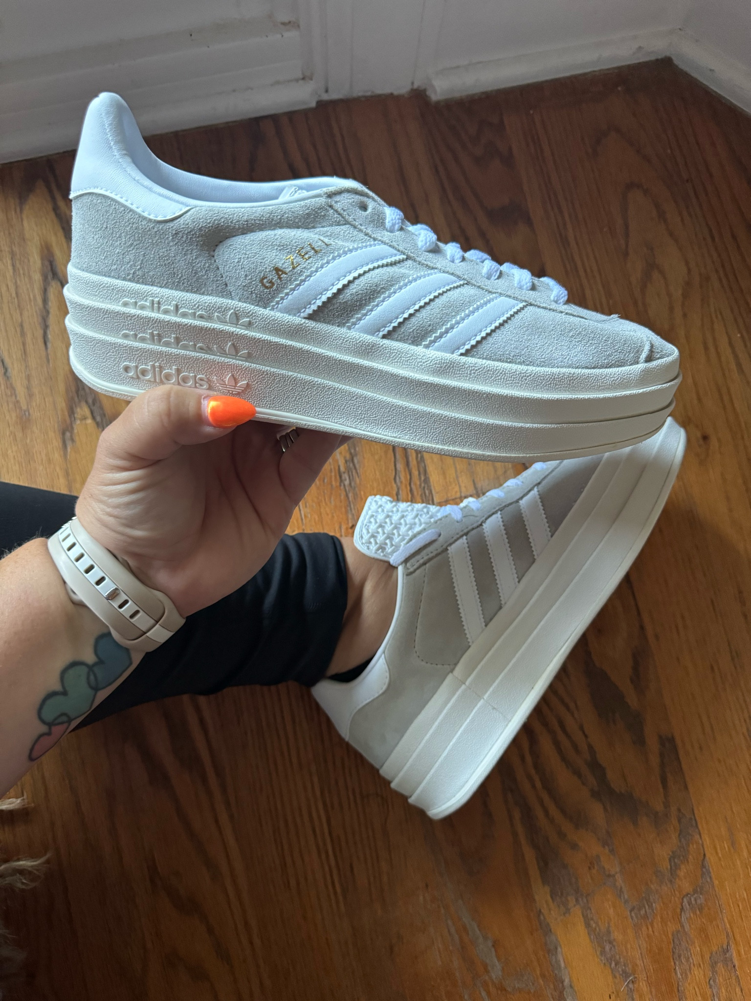 adidas gazelle silver green womens Adidas Superstar Size 20  Big Feet Sneakers
