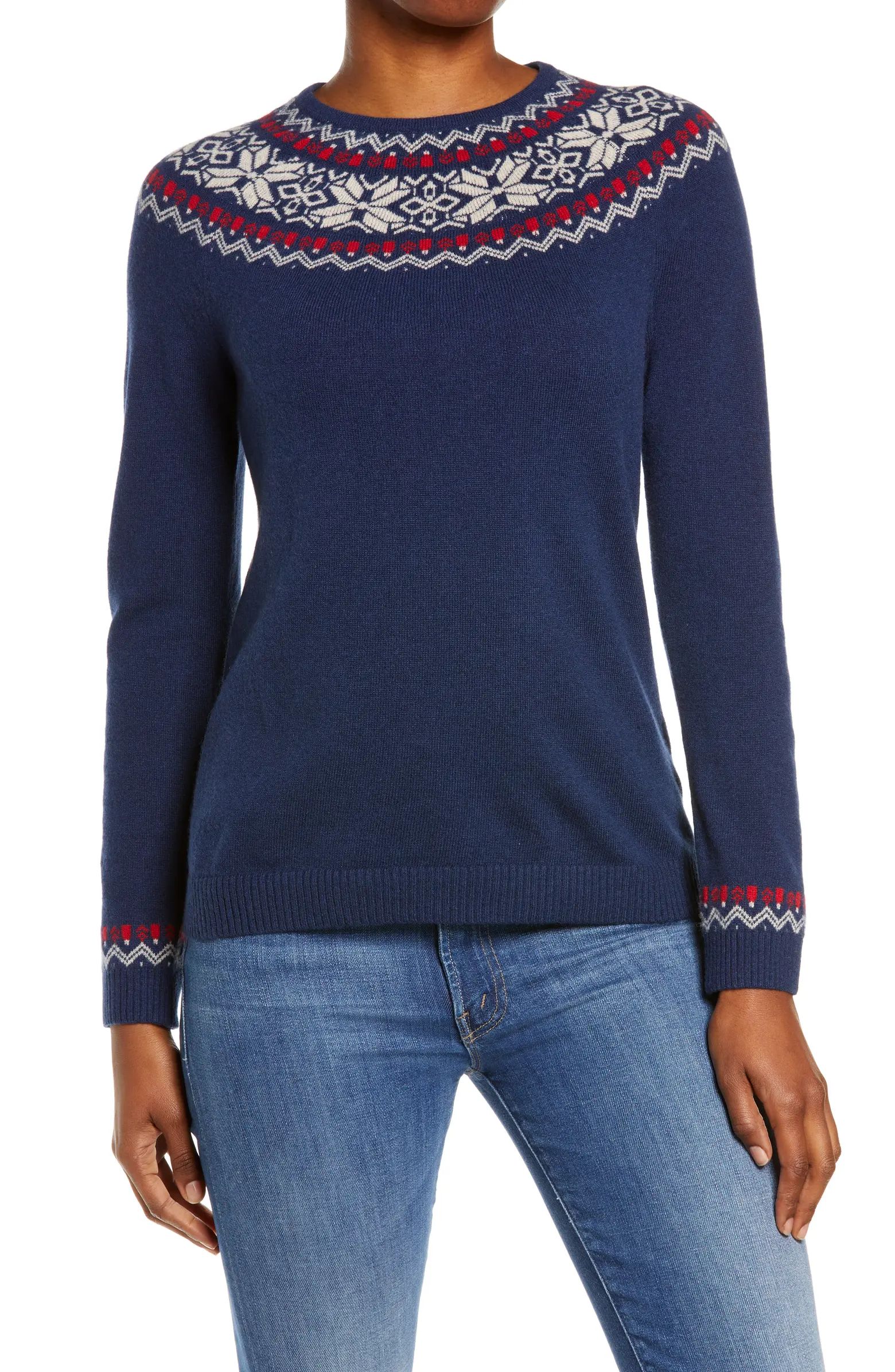 Classic Cashmere Fair Isle Sweater | Nordstrom