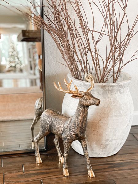 Neutral winter and Christmas decor. This deer is currently 30%! Available in store only and sold out online  

#LTKSeasonal #LTKHoliday #LTKhome