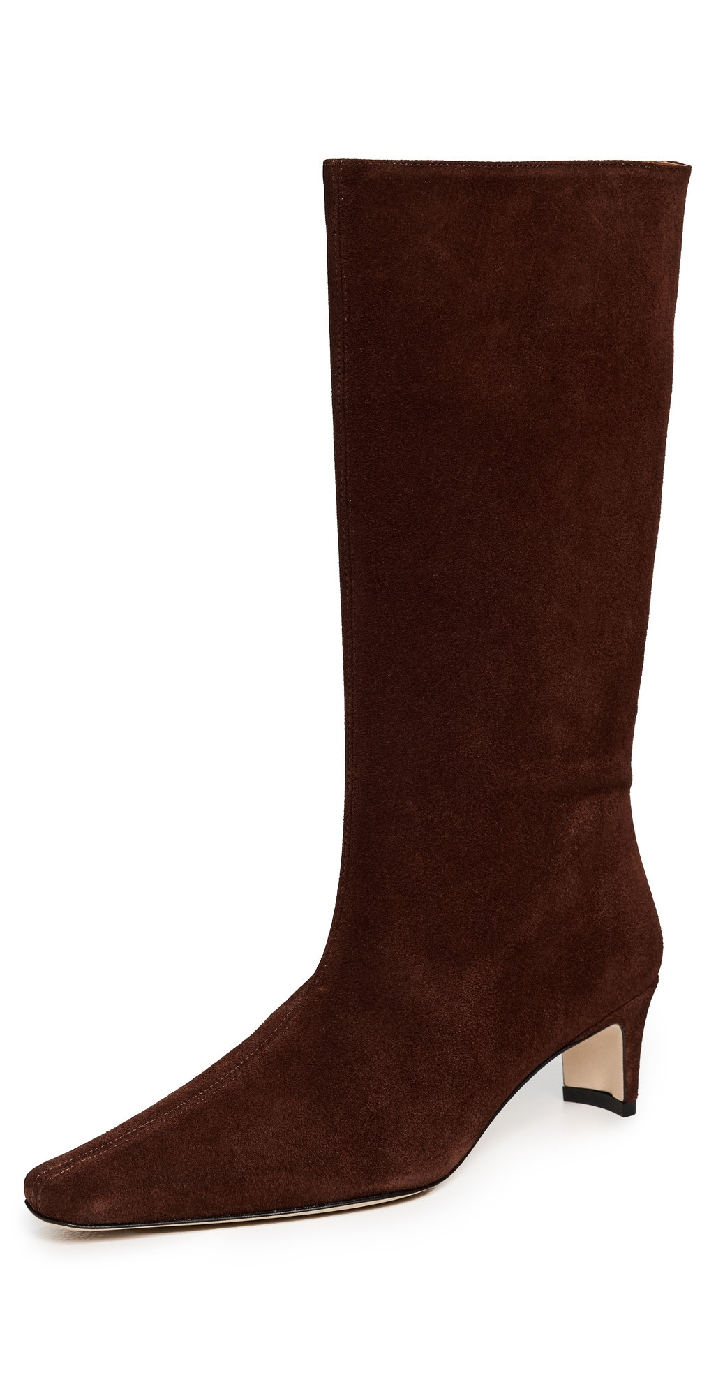 STAUD Midcalf Wally Boots Mahogany 39 | Shopbop