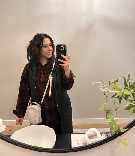 Favorite long vest I sized down. It runs large! Flannel comes in lots of colors. Sized up. Sharing some of my favorite crossbody bags too!

Fashion finds, style, winter outfits, ootd, flannels, vests, long vest, long puffer vest, purses, affordable fashion, entryway, entryway mirror

#LTKstyletip #LTKbeauty #LTKmidsize