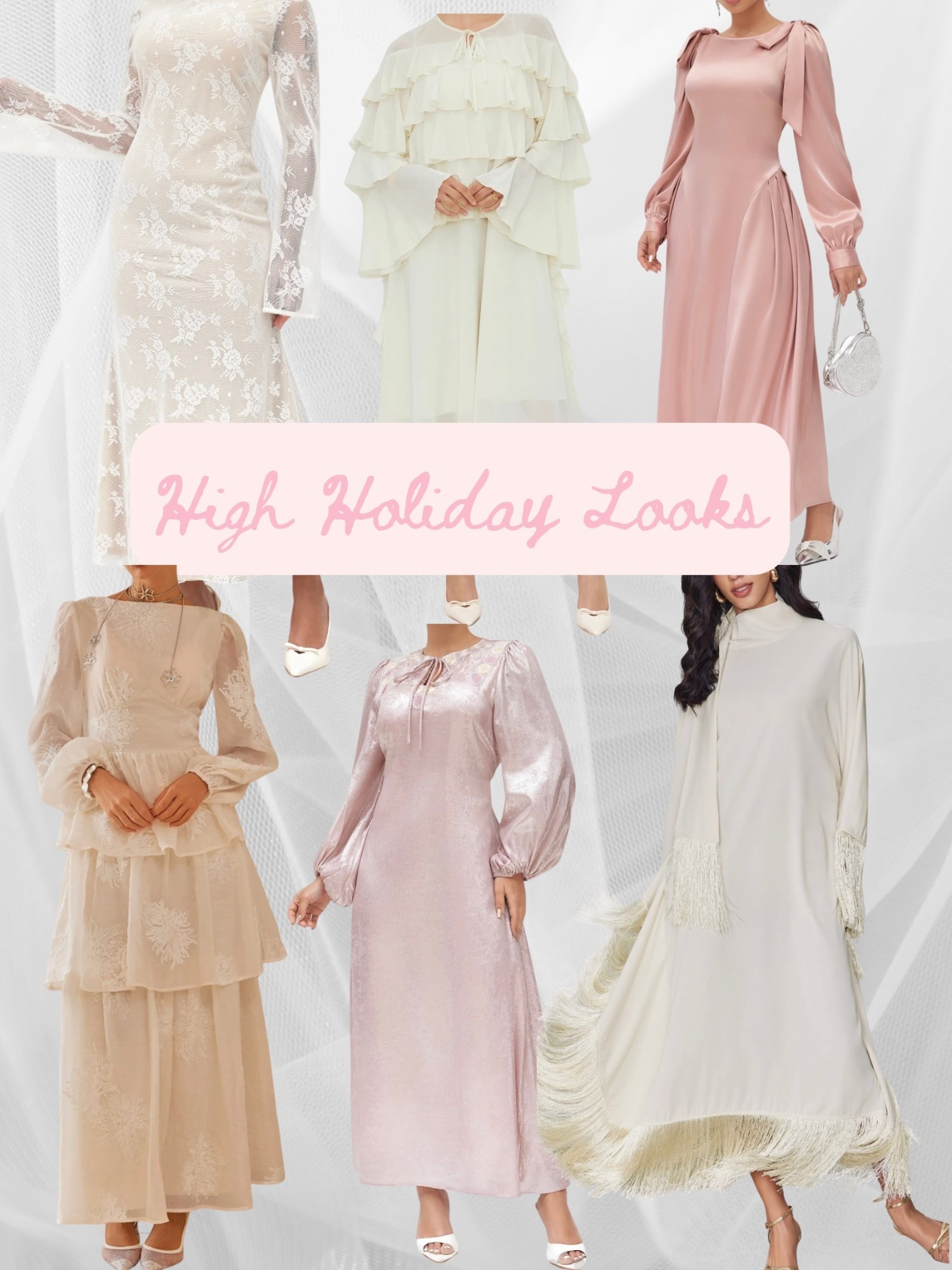 Beautiful, classy dresses for the upcoming high holiday season ✡️

#LTKStyleTip #LTKSeasonal #LTKFindsUnder100