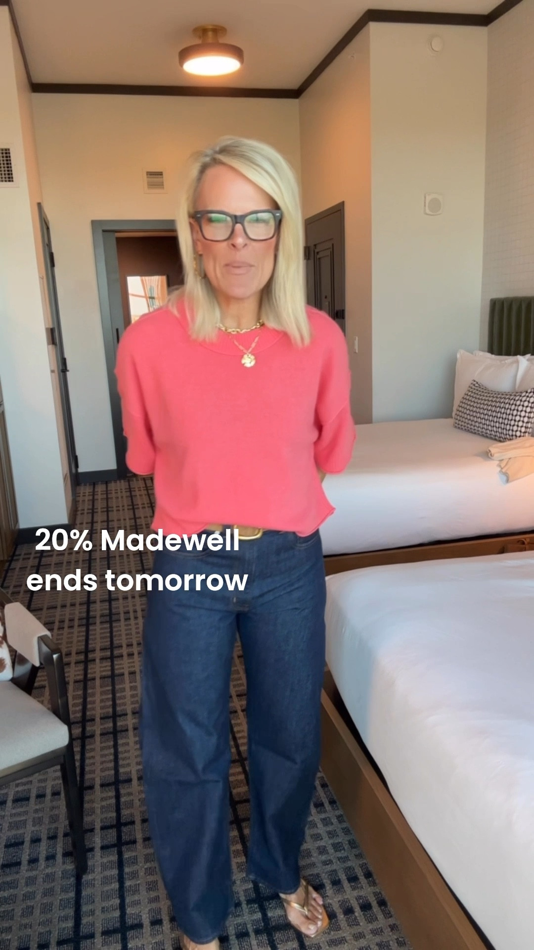 Dressing up an elevated basic look with great jewelry and gold kitten heels

Just got these denim in today and oh my word I love them so much. You can get them 20% off at Madewell. 
Code LTK20

ENDS TOMORROW! 

Sizing.
Denim – fit is true to size.
Sweater – I sized up one side for a tad bit of length 

Dinner with friends for LTKCon 


#LTKOver40 #LTKxMadewell #LTKStyleTip