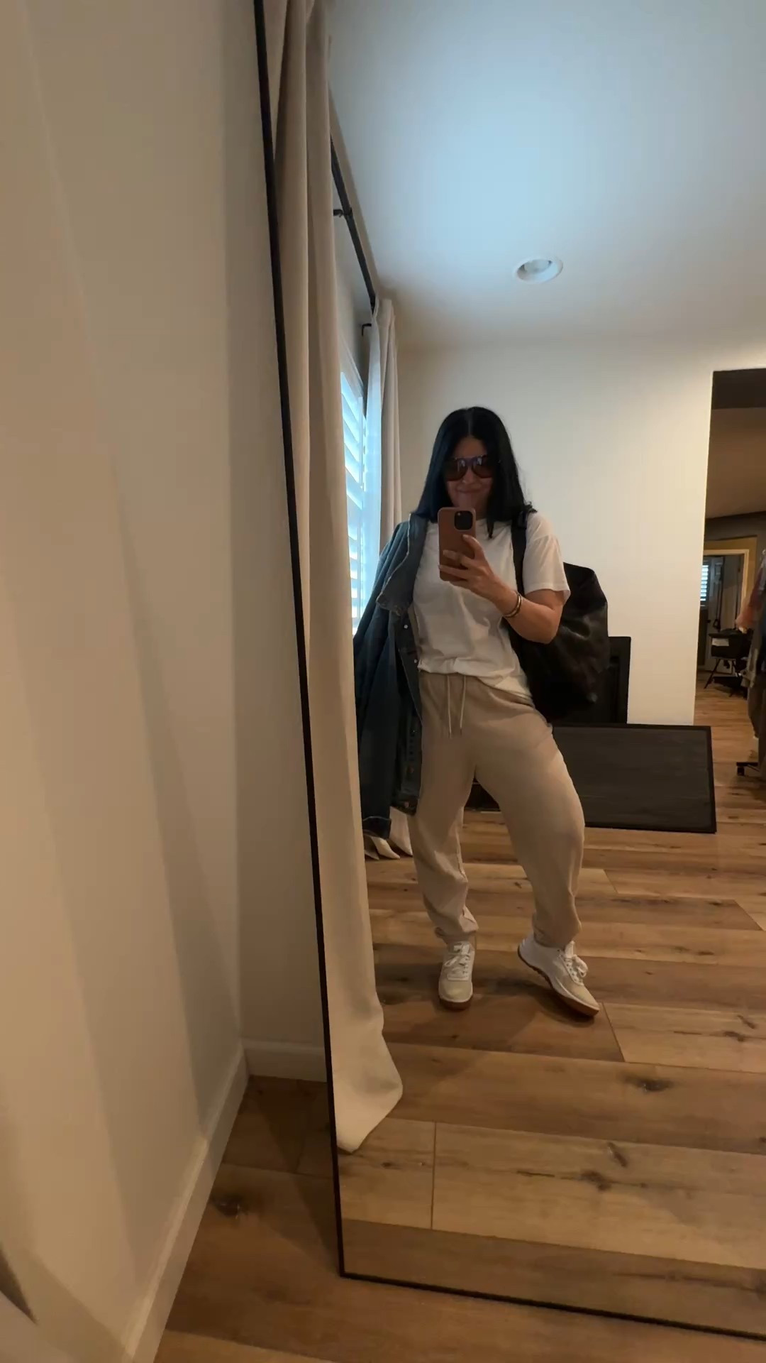 OOTD for a busy day of sports // not pictured is a sweater that I like to throw on top of the denim jacket for extra depth . Wearing a large in the t-shirt,  denim jacket and sweat pants. 



#LTKmomlife #LTKootd #LTKgrwm