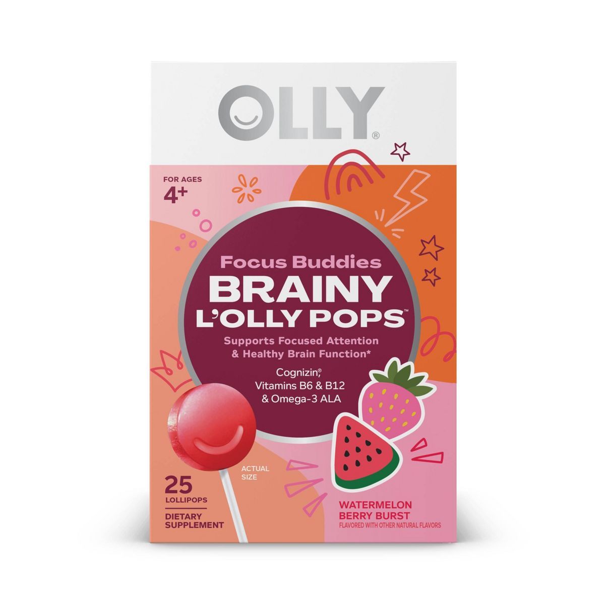 OLLY Brainy L'OLLY Pops - Focus Buddies - 25ct | Target